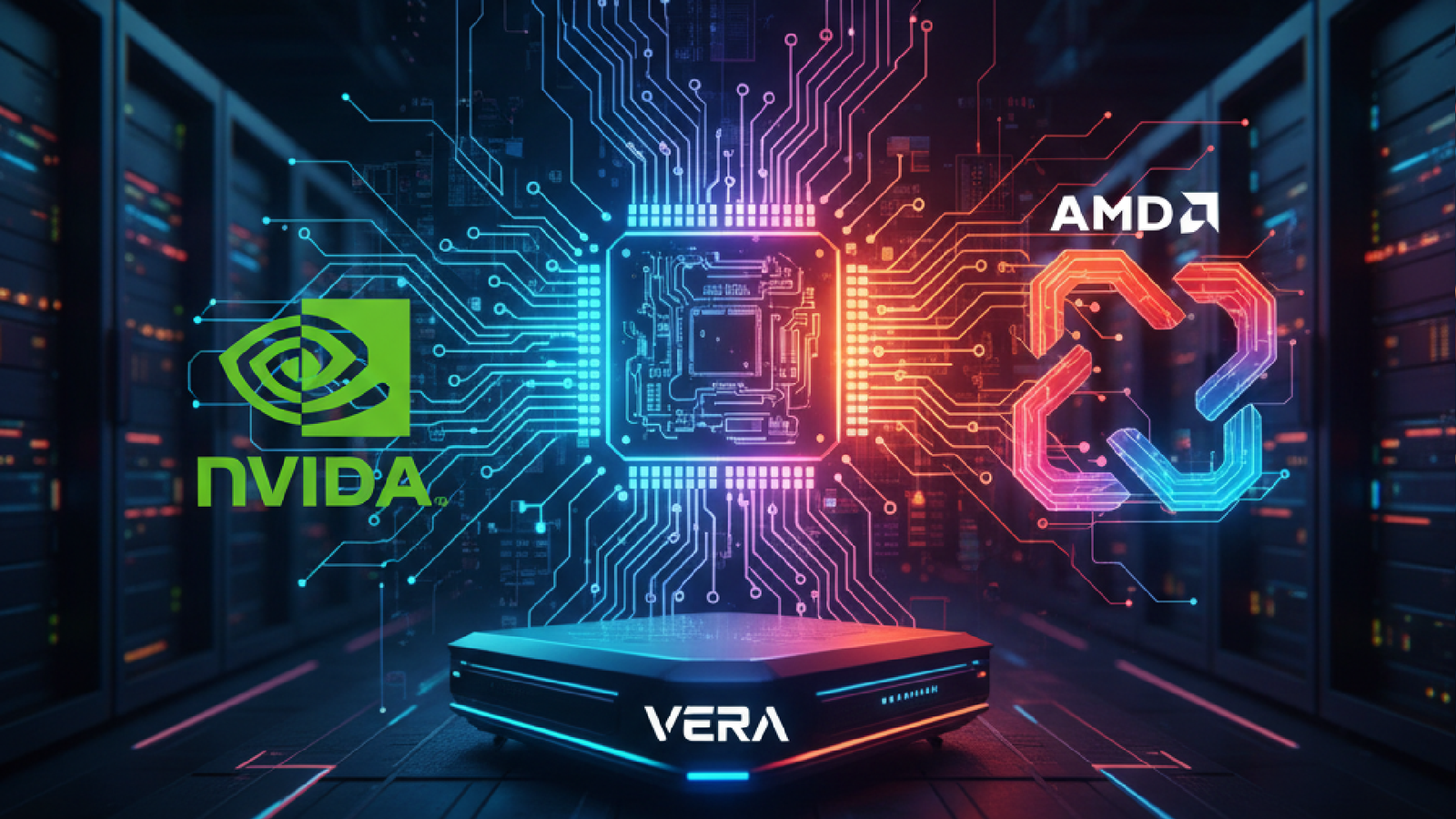Imagem ilustrativa sobre NVIDIA agora oferece CPU Vera para servidores para rivalizar com AMD e Intel