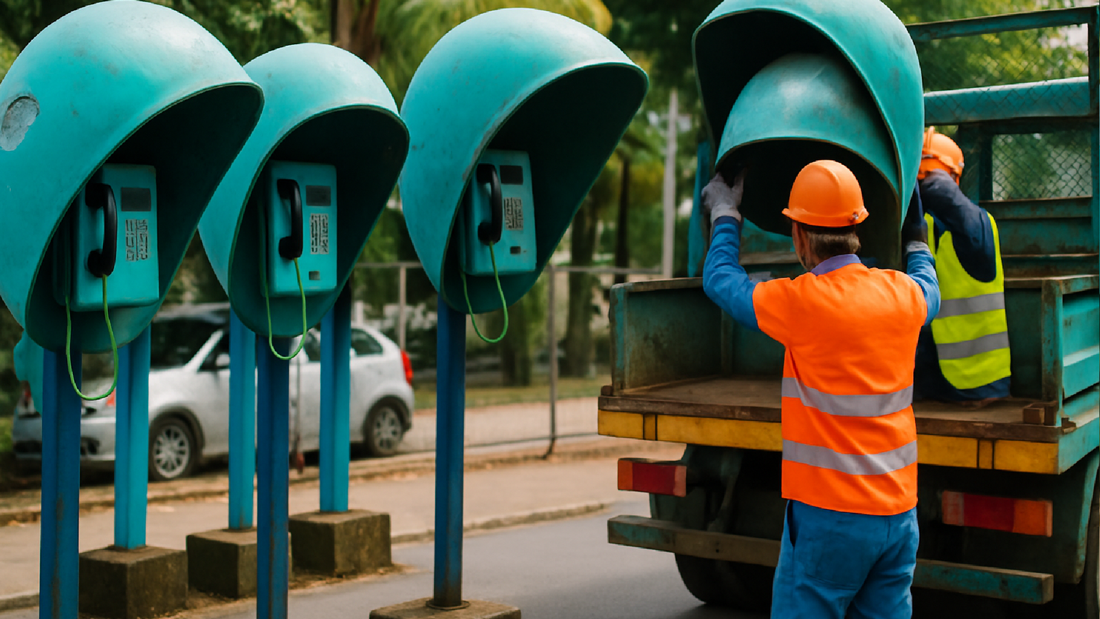 Imagem ilustrativa sobre Com fim das concessões, operadoras começam a retirar orelhões do país