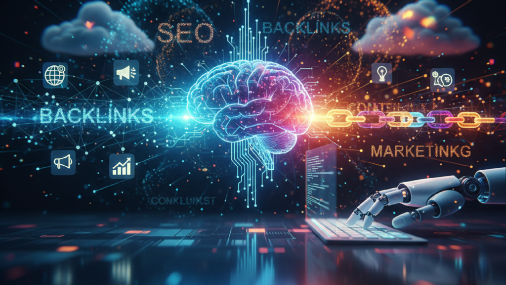 Imagem ilustrativa sobre Como Criar 10 Artigos e Backlinks com IA: Guia Completo