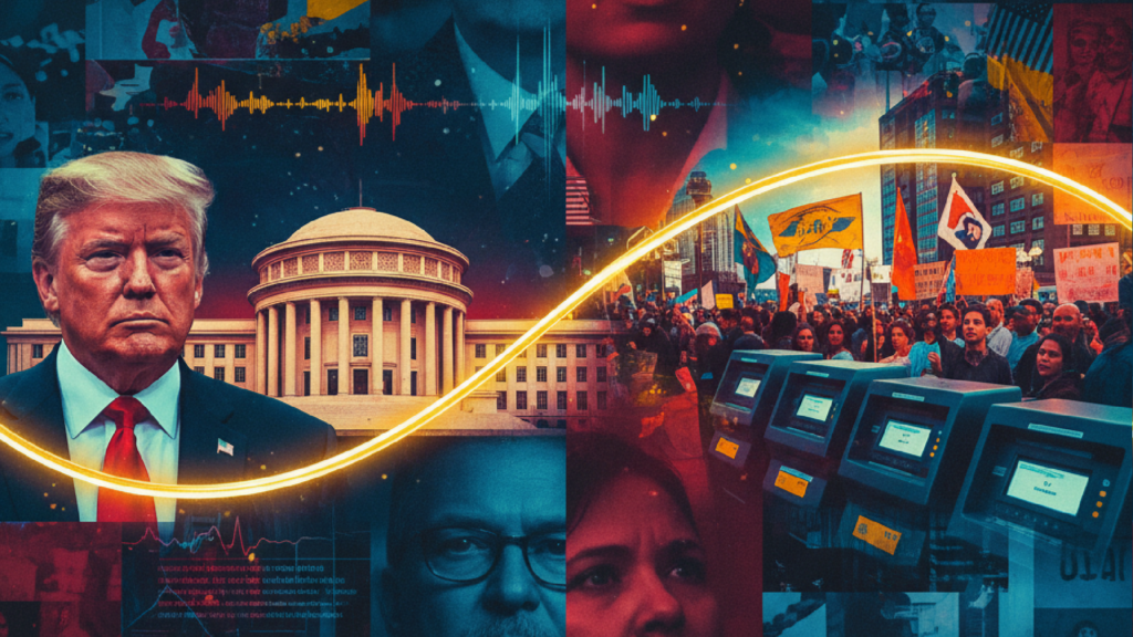 Imagem ilustrativa sobre Fio que costura Trump, STF, rua e eleições é a erosão da confiança