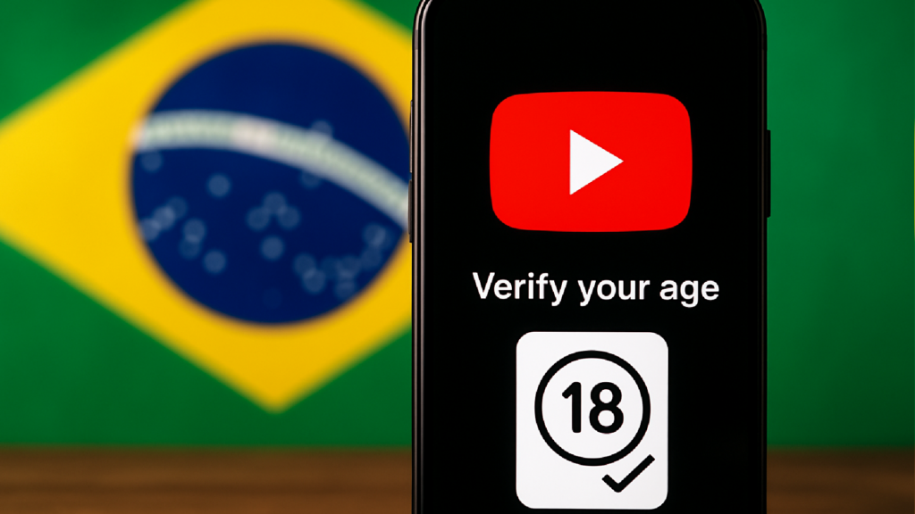 Imagem ilustrativa sobre YouTube libera verificação de idade com IA no Brasil; saiba como funciona
