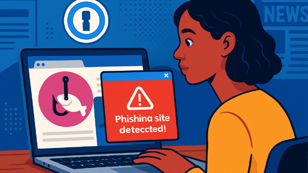 Imagem ilustrativa sobre 1Password vai avisar clientes sobre sites suspeitos de phishing com pop-up