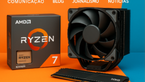 Imagem ilustrativa sobre AMD começa a vender kits com Ryzen 7 9850X3D, 32 GB DDR5 e cooler high-end