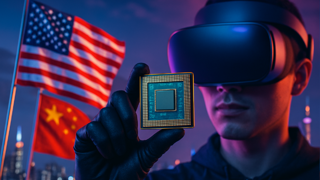 Imagem ilustrativa sobre EUA liberam exportação de chip avançado da Nvidia para a China