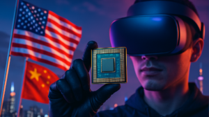 Imagem ilustrativa sobre EUA liberam exportação de chip avançado da Nvidia para a China