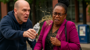 Imagem ilustrativa sobre Homem avança contra deputada democrata e a atinge com líquido fétido em Minneapolis; veja vídeo