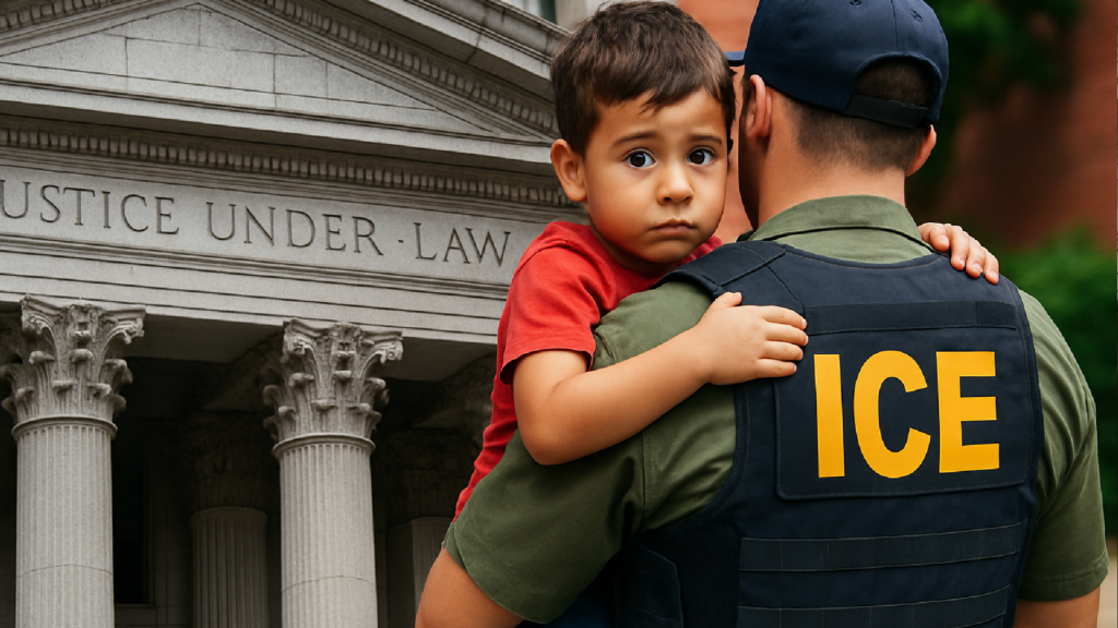 Imagem ilustrativa sobre Justiça dos EUA bloqueia temporariamente expulsão de menino de 5 anos detido pelo ICE