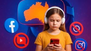 Imagem ilustrativa sobre Redes sociais bloquearam 4,7 milhões de contas de menores na Austrália