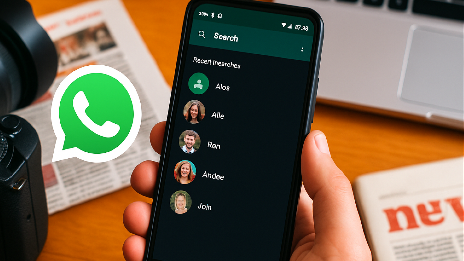 Imagem ilustrativa sobre WhatsApp agora mostra contatos buscados recentemente no Android
