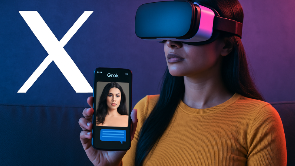 Imagem ilustrativa sobre X não tem diretrizes para impedir criação de deepnudes com Grok