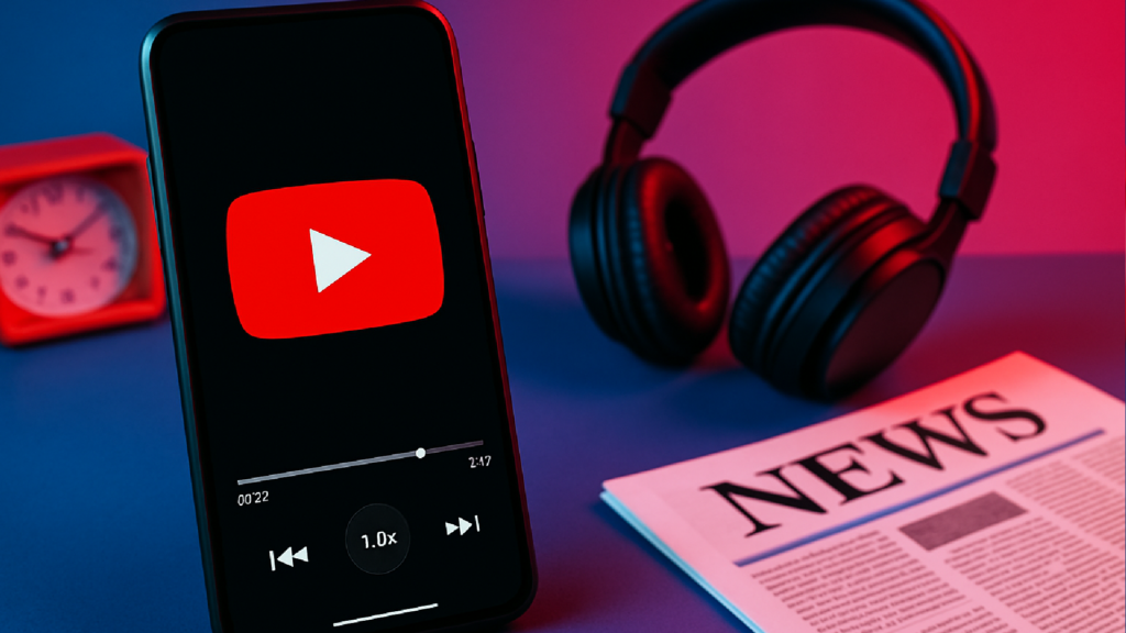 Imagem ilustrativa sobre YouTube testa limitar ajuste de velocidade dos vídeos ao plano Premium