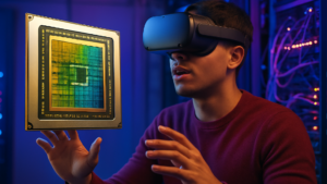 Imagem ilustrativa sobre Próxima geração de chips da Nvidia já está em plena produção, diz CEO