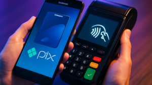 Imagem ilustrativa sobre Samsung passa a permitir Pix por aproximação em carteira digital