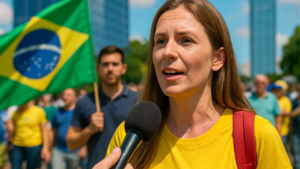 Imagem ilustrativa sobre 'Se eu tivesse morrido não teria problema, a causa é justa', diz mulher atingida por raio em ato de