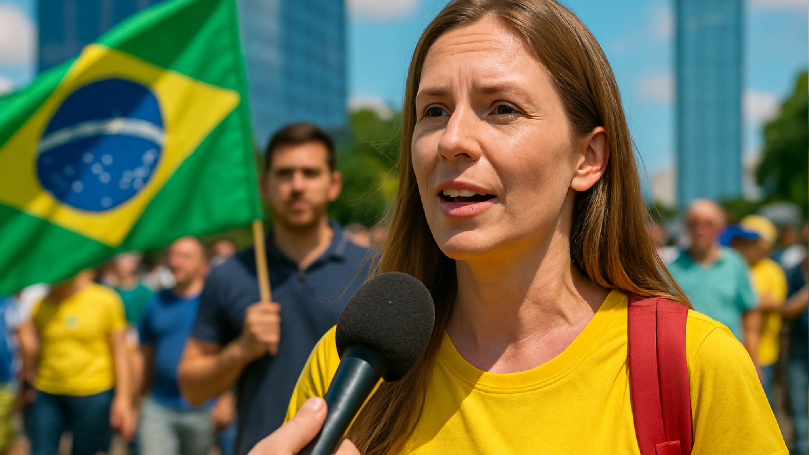 Imagem ilustrativa sobre 'Se eu tivesse morrido não teria problema, a causa é justa', diz mulher atingida por raio em ato de