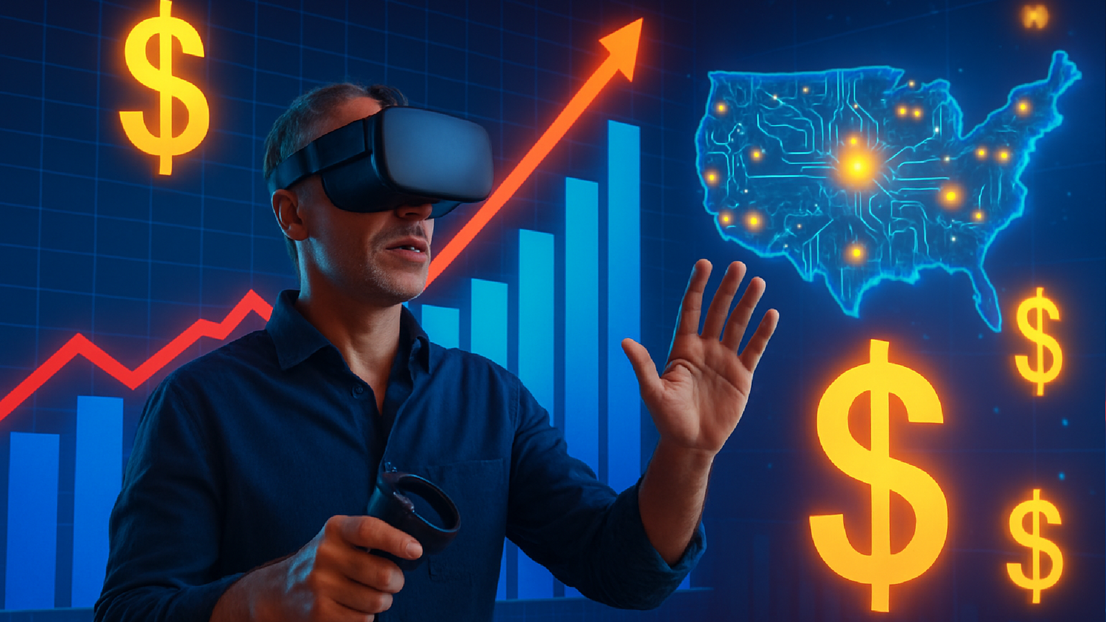 Imagem ilustrativa sobre Maiores bilionários dos EUA de tecnologia aumentam patrimônio em mais de US$ 550 bi no ano