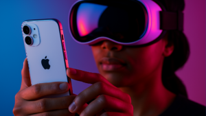 Imagem ilustrativa sobre Apple, aos 50 anos, atravessa transição da IA apostando no que deu certo no passado