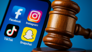 Imagem ilustrativa sobre Big techs enfrentam julgamento histórico nos EUA sobre vício em redes sociais