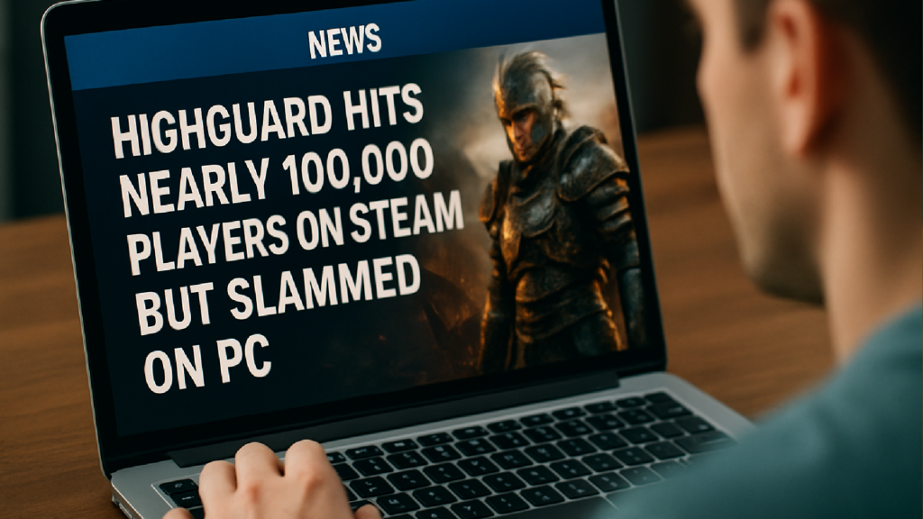 Imagem ilustrativa sobre Highguard registra quase 100 mil jogadores no Steam, mas é detonado no PC